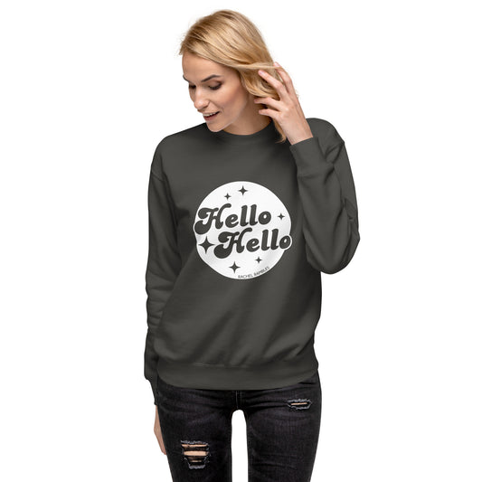 Hello Hello Sweatshirt - Vintage Black/White