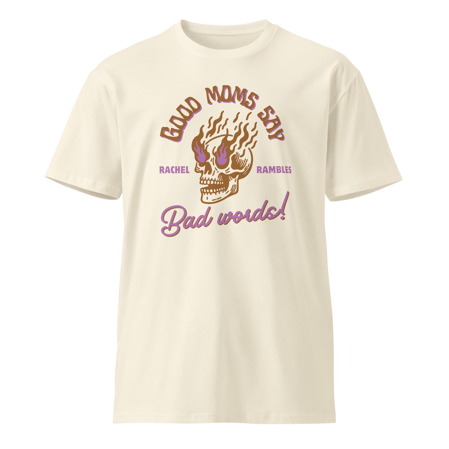 Good Moms Say Bad Words T-shirt - Brown/Purple