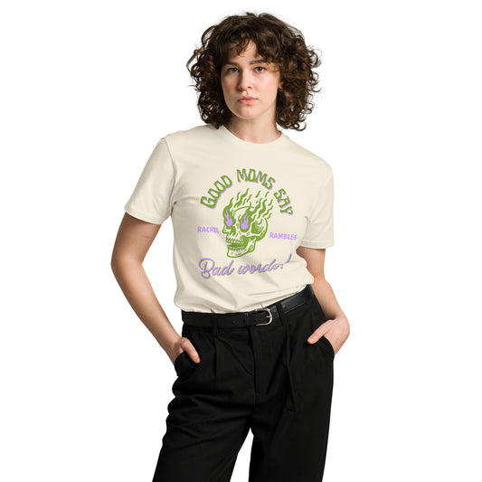 Good Moms Say Bad Words T-shirt - Green/Purple