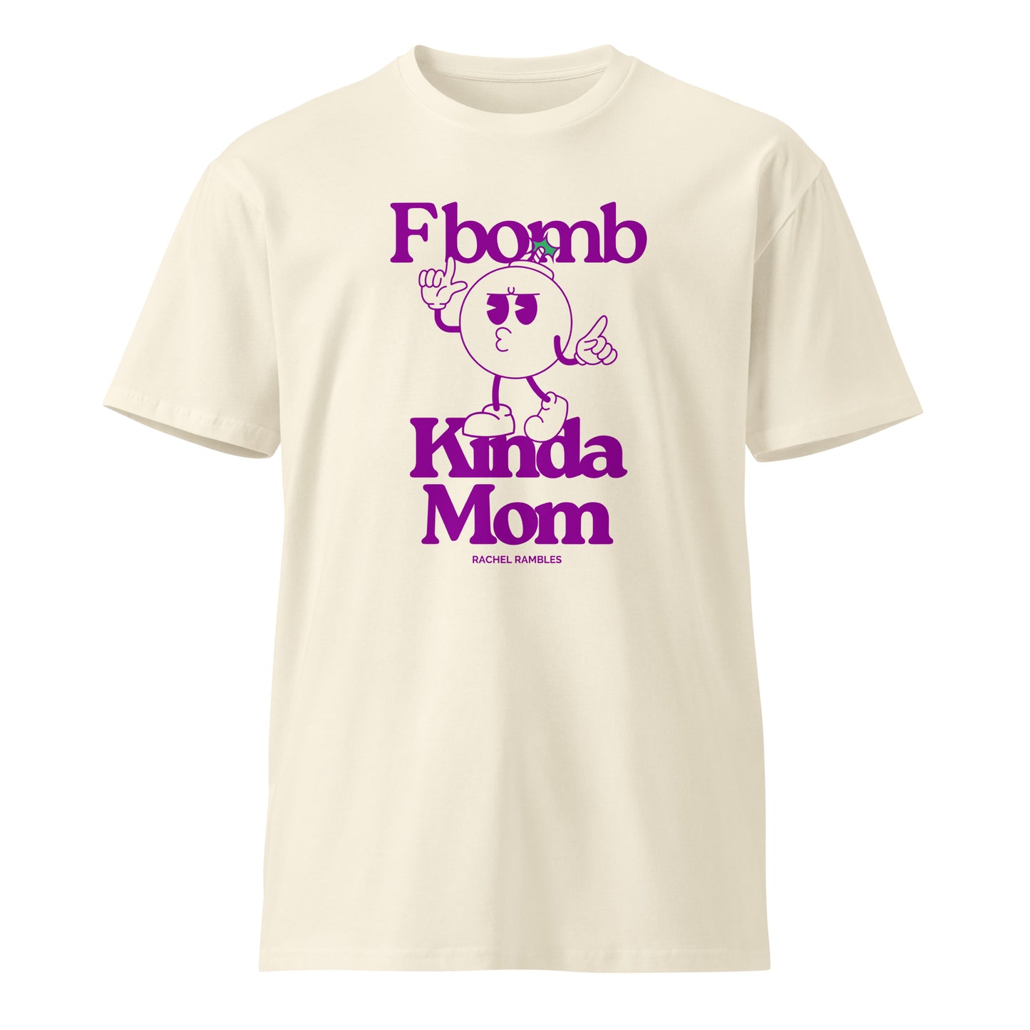 F Bomb Kinda Mom T-Shirt - Purple