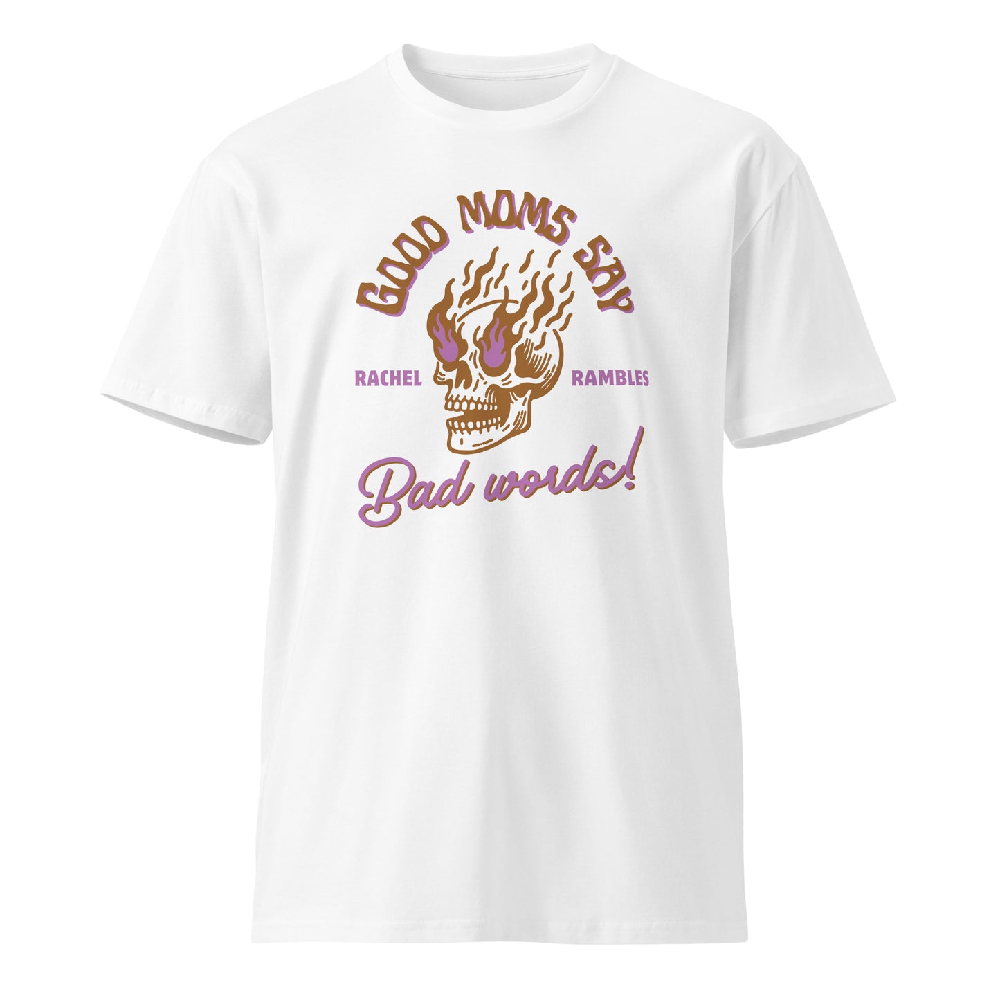 Good Moms Say Bad Words T-shirt - Brown/Purple